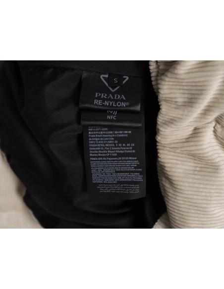 Prada Corduroy Down Jacket,Prada Jacket,Jacket,APPAREL Clothing