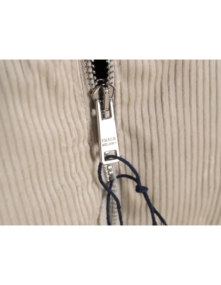 Prada Corduroy Down Jacket,Prada Jacket,Jacket,APPAREL Clothing