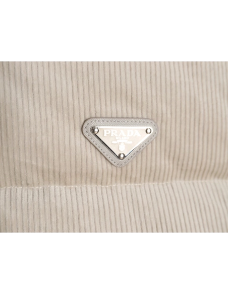 Prada Corduroy Down Jacket,Prada Jacket,Jacket,APPAREL Clothing