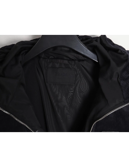Prada Corduroy Down Jacket,Prada Jacket,Jacket,APPAREL Clothing