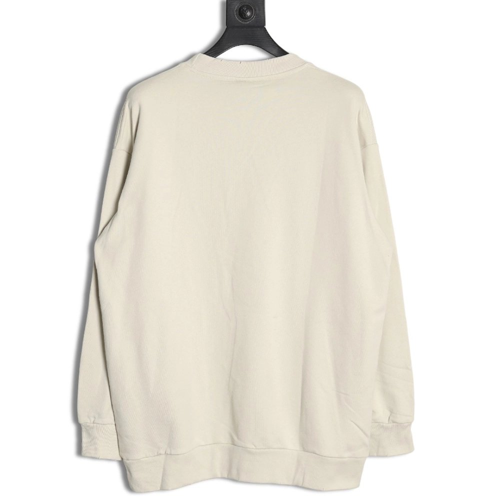 Balenciaga American Tape Lettering Crew Neck Sweatshirt,Balenciaga Sweatshirt,Sweatshirt,APPAREL Clothing