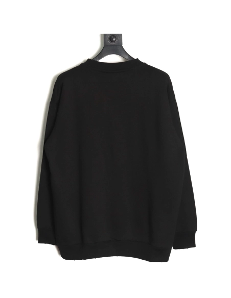 Balenciaga American Tape Lettering Crew Neck Sweatshirt,Balenciaga Sweatshirt,Sweatshirt,APPAREL Clothing