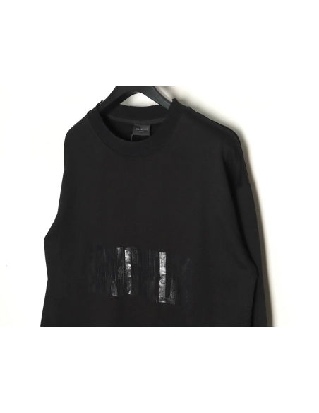 Balenciaga American Tape Lettering Crew Neck Sweatshirt,Balenciaga Sweatshirt,Sweatshirt,APPAREL Clothing