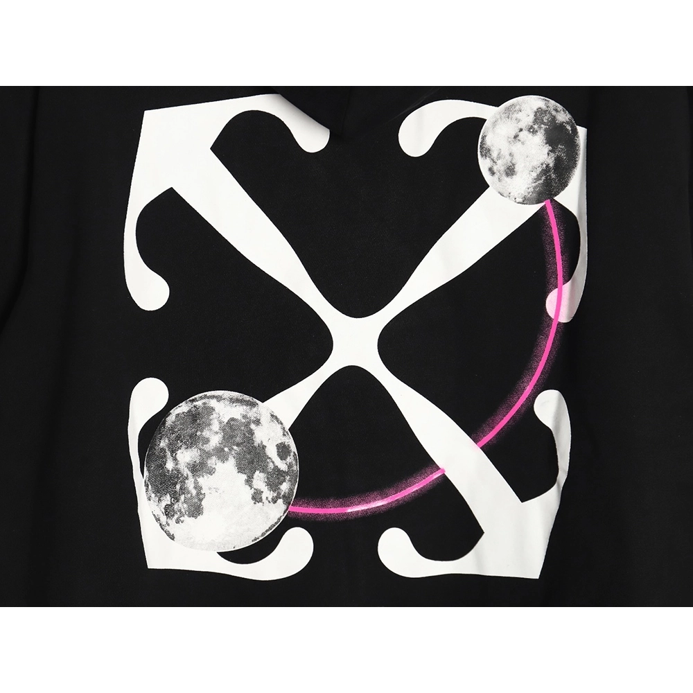 Off White Moon Arrow Planet Hoodie,Off White Hoodie,Hoodie,APPAREL Clothing