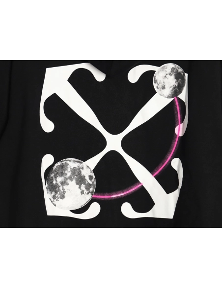 Off White Moon Arrow Planet Hoodie,Off White Hoodie,Hoodie,APPAREL Clothing
