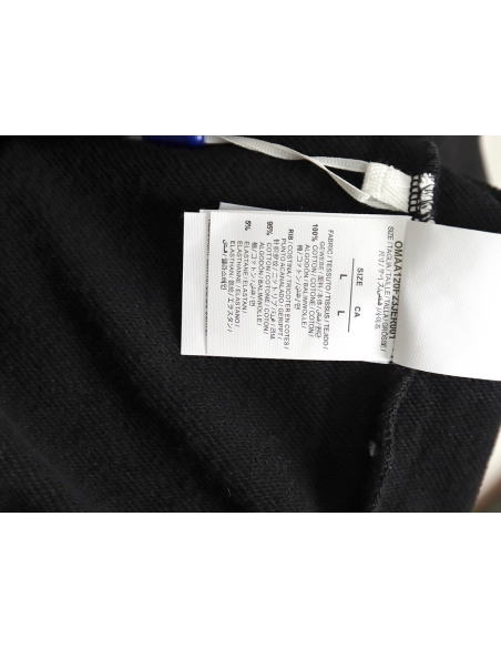 off white pure black embroidered hoodie,Off White Hoodie,Hoodie,APPAREL Clothing