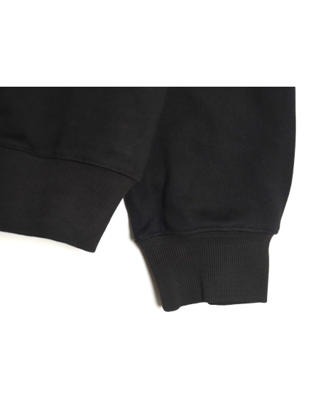 off white pure black embroidered hoodie,Off White Hoodie,Hoodie,APPAREL Clothing