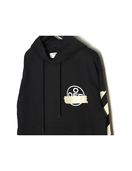 off white yellow tape hoodie,Off White Hoodie,Hoodie,APPAREL Clothing