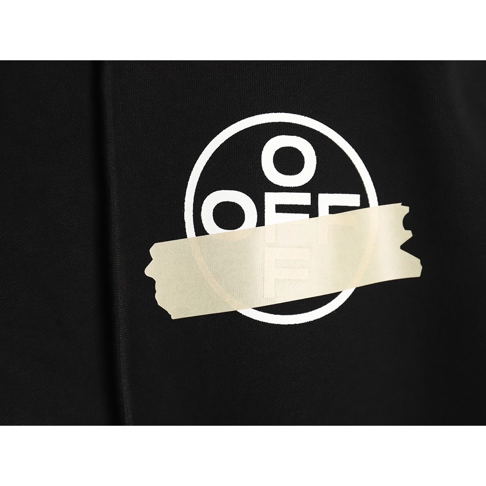off white yellow tape hoodie,Off White Hoodie,Hoodie,APPAREL Clothing