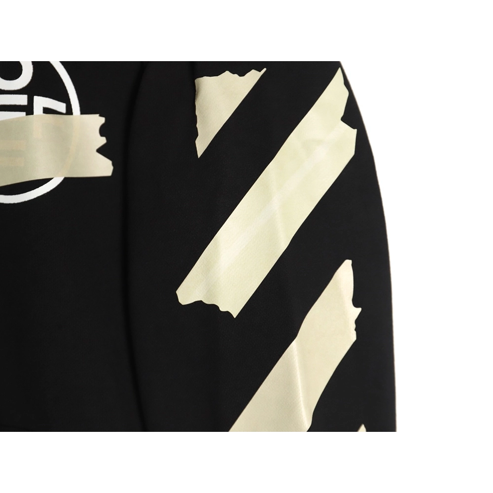 off white yellow tape hoodie,Off White Hoodie,Hoodie,APPAREL Clothing