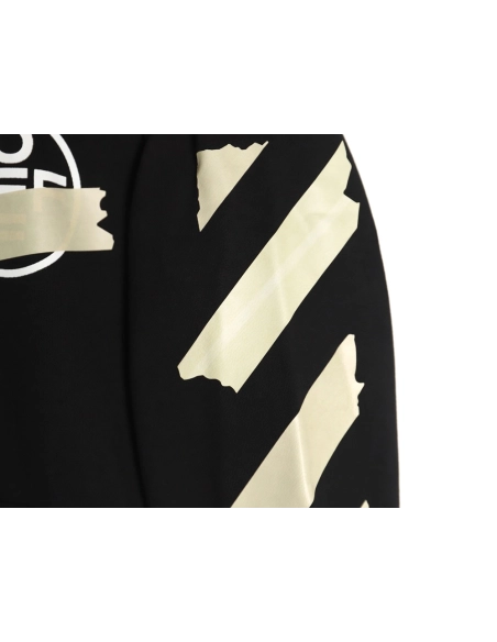 off white yellow tape hoodie,Off White Hoodie,Hoodie,APPAREL Clothing