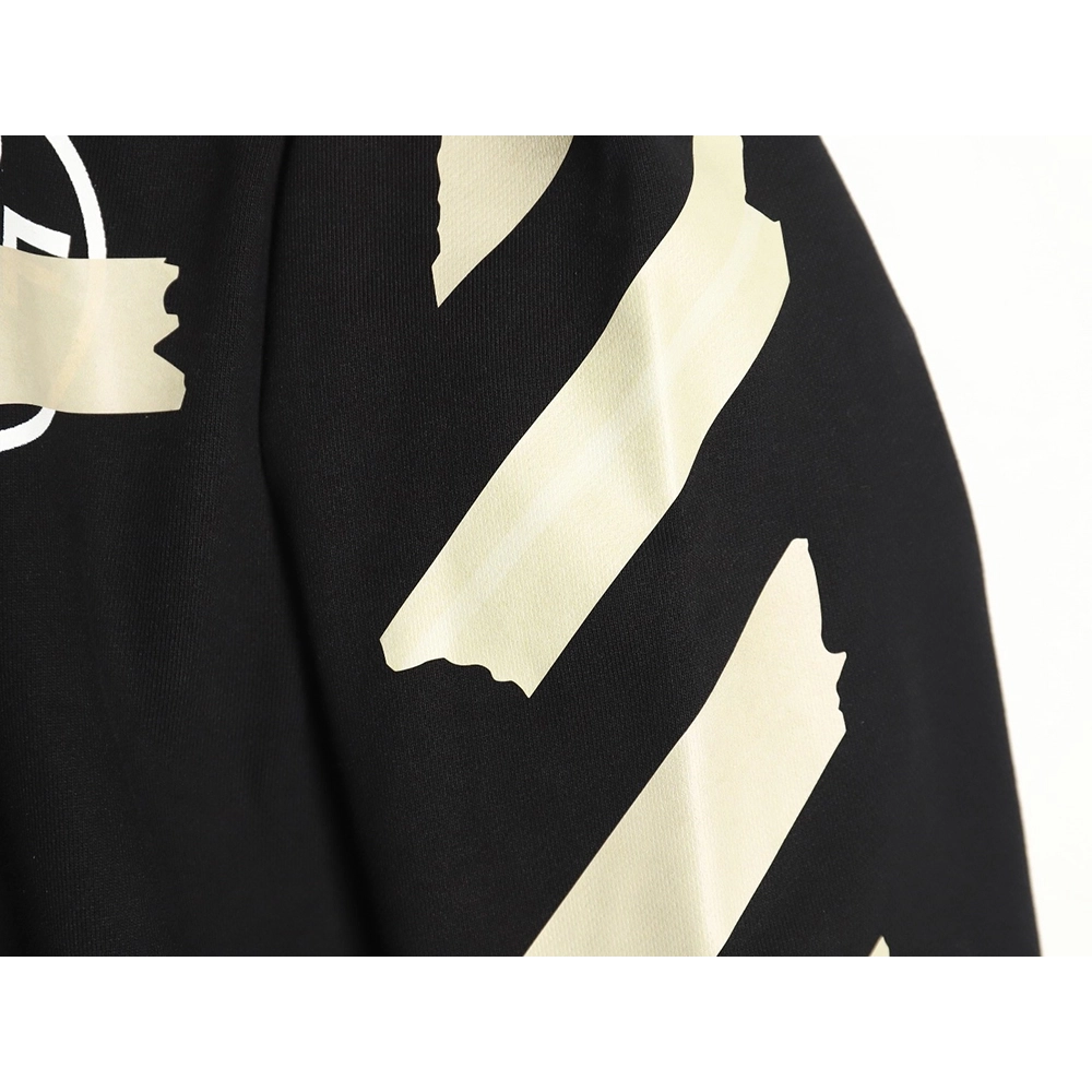 off white yellow tape crew neck sweatshirt,Off White Sweatshirt,Sweatshirt,APPAREL Clothing