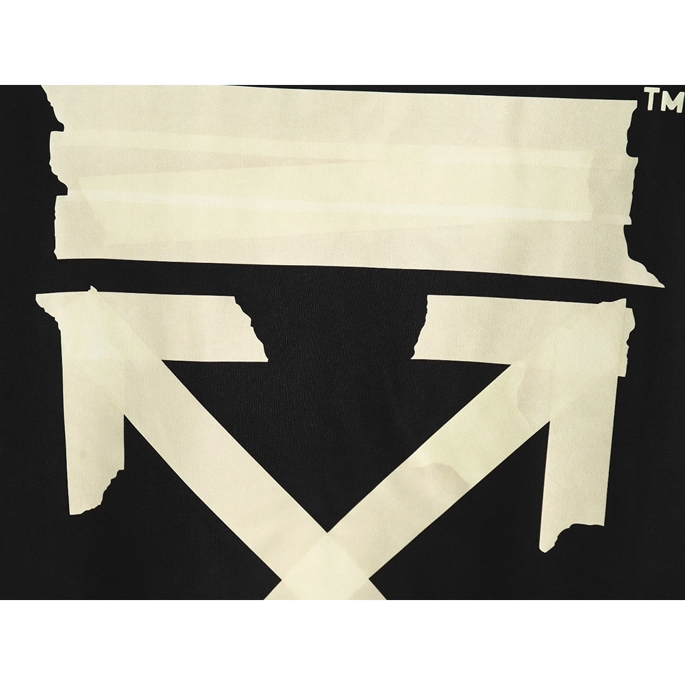 off white yellow tape crew neck sweatshirt,Off White Sweatshirt,Sweatshirt,APPAREL Clothing