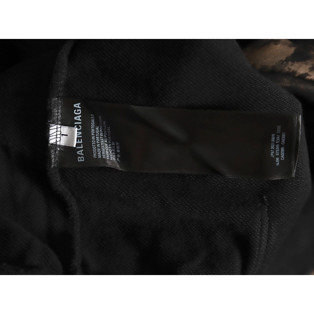 Balenciaga Handpainted lettering embroidered hooded cardigan,Balenciaga Hoodie,Hoodie,APPAREL Clothing