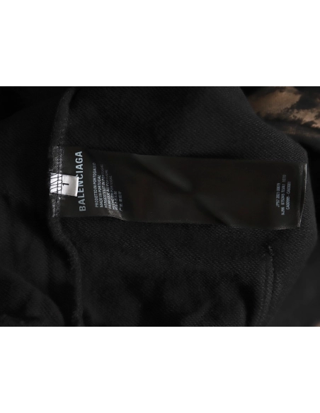 Balenciaga Handpainted lettering embroidered hooded cardigan,Balenciaga Hoodie,Hoodie,APPAREL Clothing