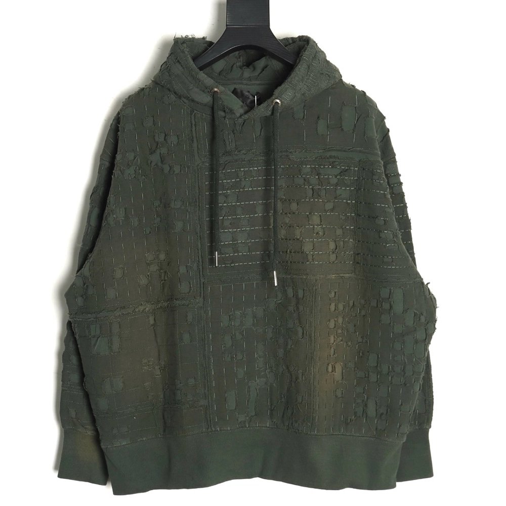 Givenchy style ripped flannel knit hoodie,Givenchy Hoodie,Hoodie,Buy cheap clothing haul France