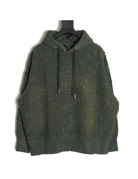 Givenchy style ripped flannel knit hoodie,Givenchy Hoodie,Hoodie,Buy cheap clothing haul France