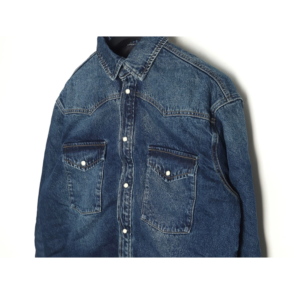 Prada triangle logo denim cotton jacket,Prada Jacket,Jacket,Buy cheap clothing haul France