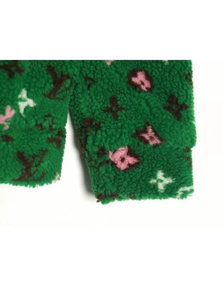 Louis Vuitton stand collar jacquard sherpa jacket,Louis Vuitton Jacket,Jacket,Buy cheap clothing haul France