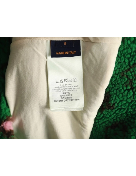 Louis Vuitton stand collar jacquard sherpa jacket,Louis Vuitton Jacket,Jacket,Buy cheap clothing haul France