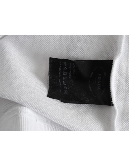 Prada embroidered logo crewneck sweatshirt,Prada Sweatshirt,Sweatshirt,Buy cheap clothing haul France