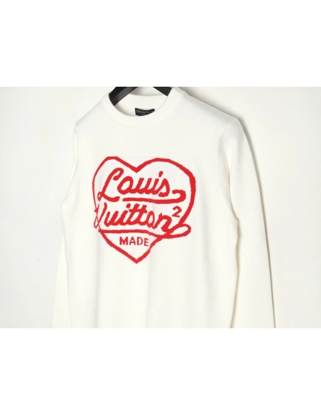 Louis Vuitton jacquard love knitted longsleeved sweater,Louis Vuitton Sweatshirt,Sweatshirt,Buy cheap clothing haul France