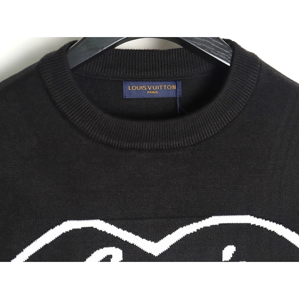 Louis Vuitton jacquard love knitted longsleeved sweater,Louis Vuitton Sweatshirt,Sweatshirt,Buy cheap clothing haul France