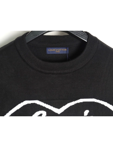 Louis Vuitton jacquard love knitted longsleeved sweater,Louis Vuitton Sweatshirt,Sweatshirt,Buy cheap clothing haul France