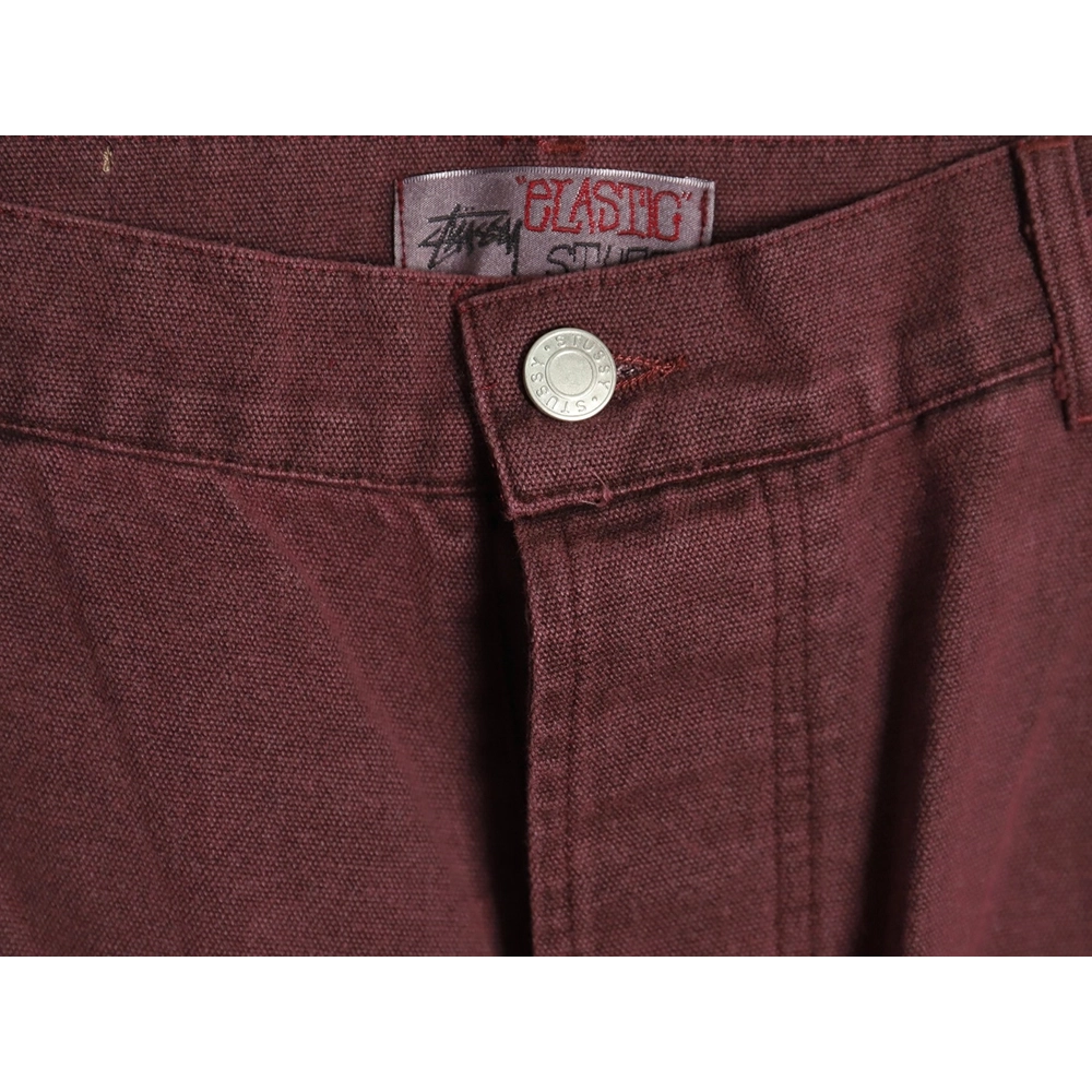 Stussy Black Eight Embroidered Washed Jeans,Stussy Jeans,CASUAL PANTS,Buy cheap clothing haul France