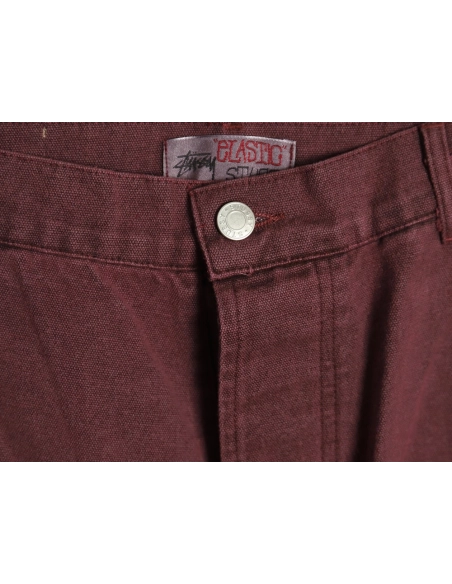 Stussy Black Eight Embroidered Washed Jeans,Stussy Jeans,CASUAL PANTS,Buy cheap clothing haul France
