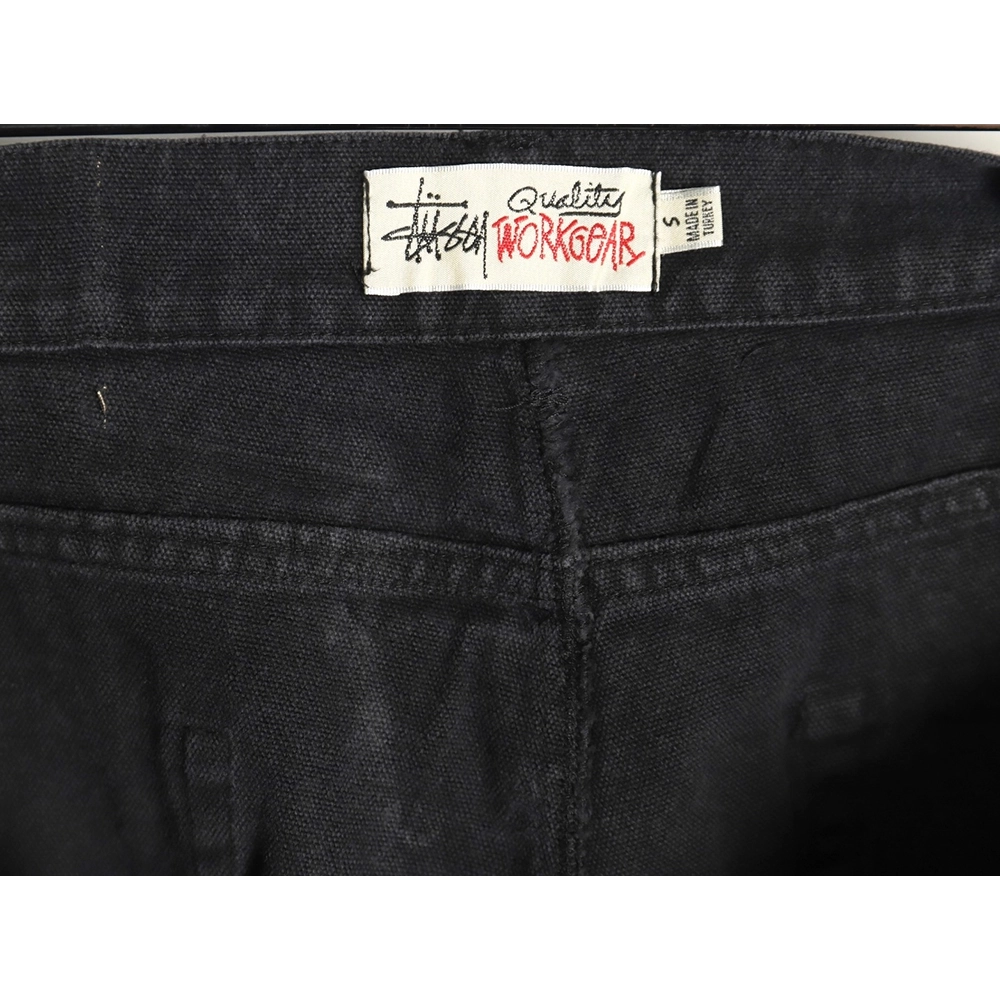 Stussy Black Eight Embroidered Washed Jeans,Stussy Jeans,CASUAL PANTS,Buy cheap clothing haul France