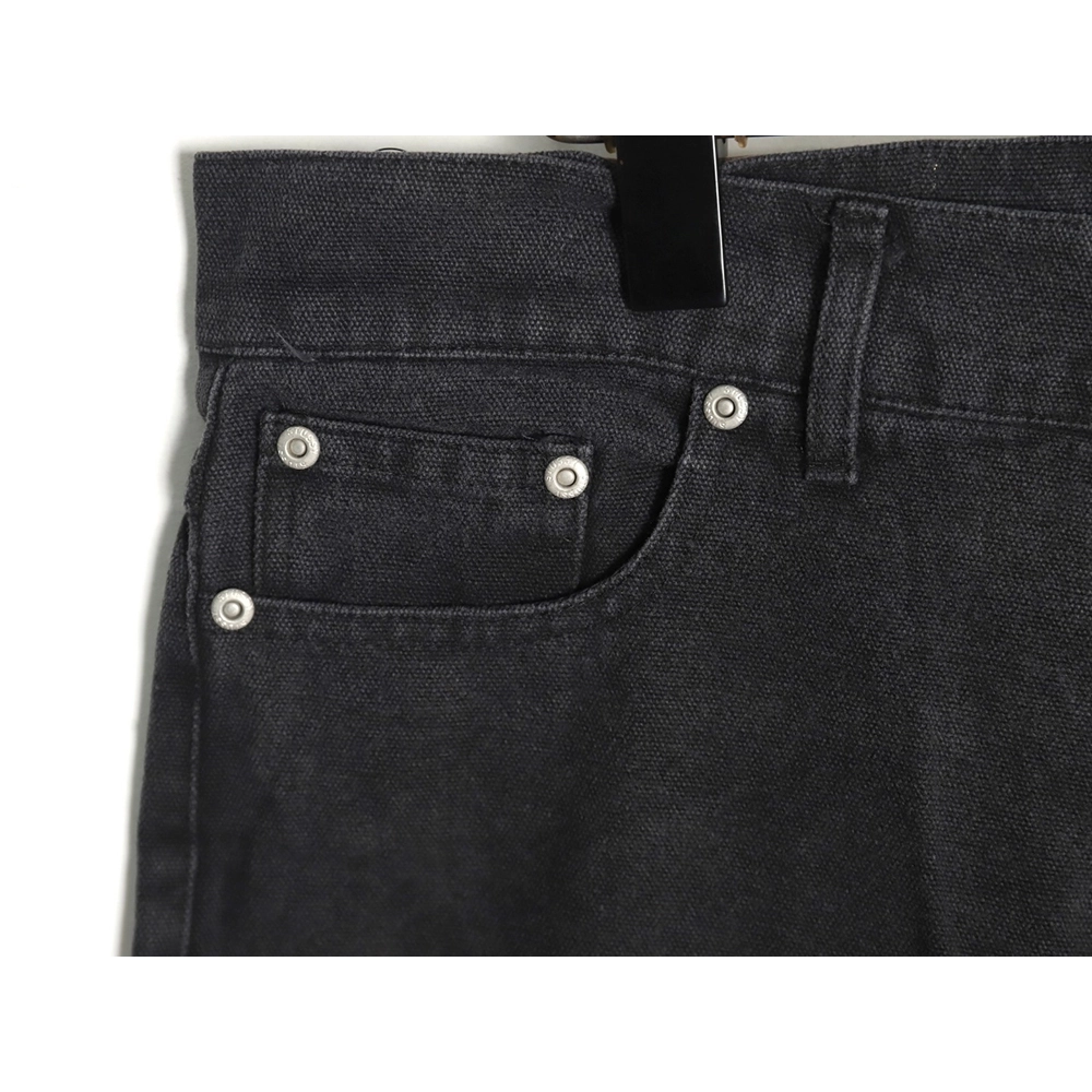 Stussy Black Eight Embroidered Washed Jeans,Stussy Jeans,CASUAL PANTS,Buy cheap clothing haul France