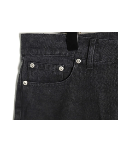 Stussy Black Eight Embroidered Washed Jeans,Stussy Jeans,CASUAL PANTS,Buy cheap clothing haul France