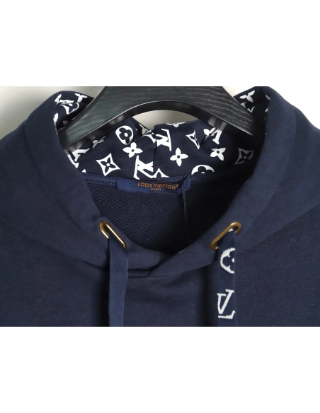 Louis Vuitton small logo hat print drawstring hoodie,Louis Vuitton Hoodie,Hoodie,Buy cheap clothing haul France