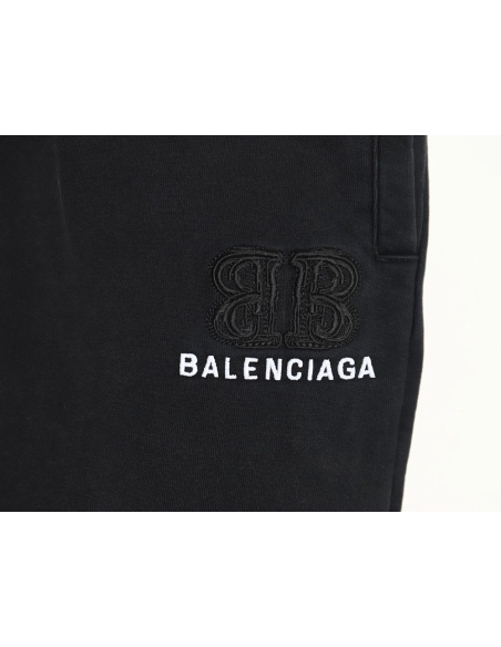 Balenciaga Double B embroidered trousers,Balenciaga Trousers,CASUAL PANTS,Buy cheap clothing haul France