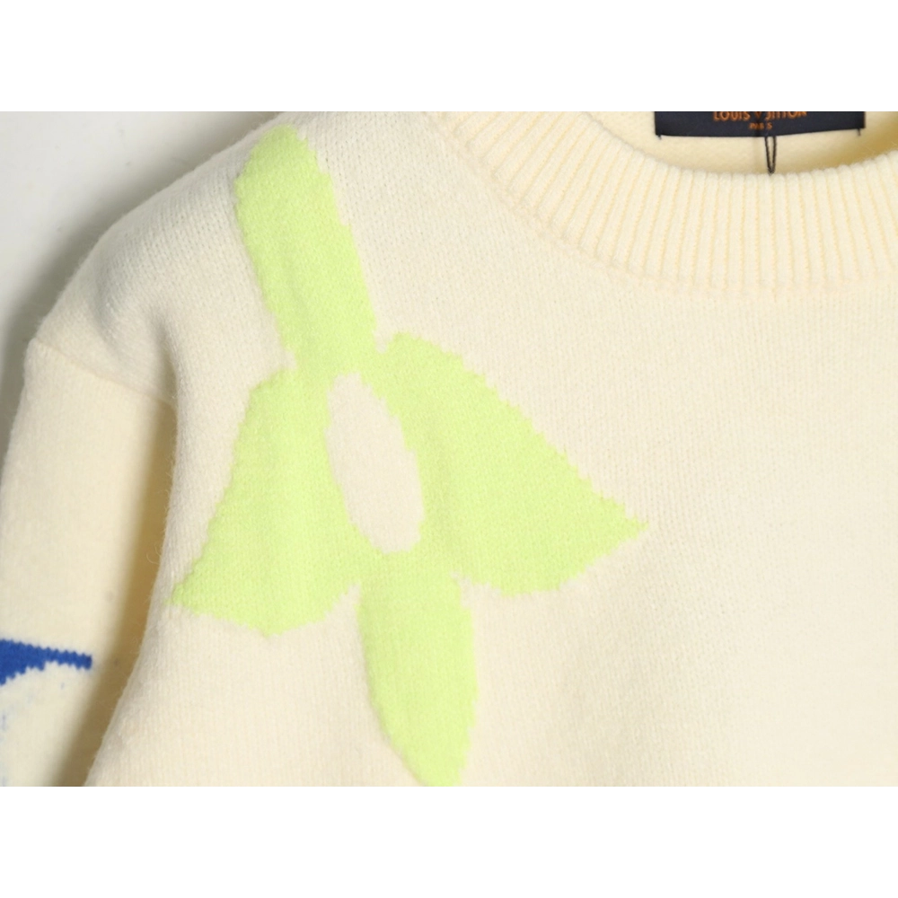 Louis Vuitton jacquard lettering crew neck sweater,Louis Vuitton Sweatshirt,Sweatshirt,Buy cheap clothing haul France