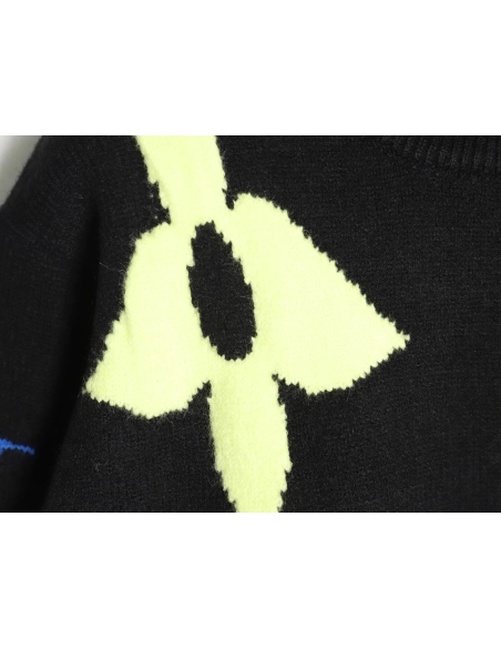 Louis Vuitton jacquard lettering crew neck sweater,Louis Vuitton Sweatshirt,Sweatshirt,Buy cheap clothing haul France