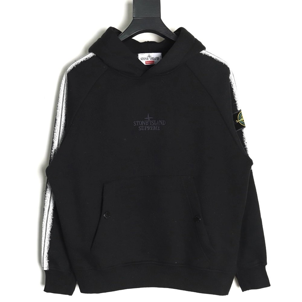 Supreme Week12 Stone Island Joint Hooded Fleece Sweatshirt,Stone Island Sweatshirt,Sweatshirt,Buy cheap clothing haul France