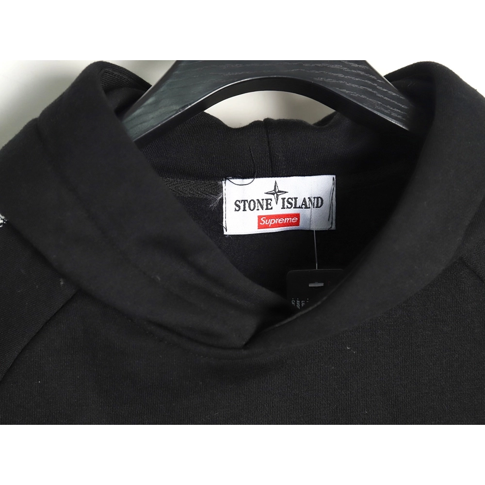 Supreme Week12 Stone Island Joint Hooded Fleece Sweatshirt,Stone Island Sweatshirt,Sweatshirt,Buy cheap clothing haul France