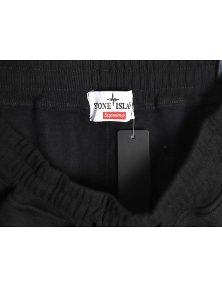 Supreme Week12 Stone Island Joint Hooded Fleece Sweatpants,Stone Island Sweatshirt,Sweatshirt,Buy cheap clothing haul France