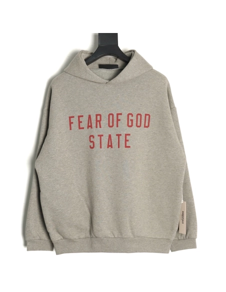 Fear of God lettering print longsleeved hooded sweatshirt,Fear of God Sweatshirt,Sweatshirt,Buy cheap clothing haul France