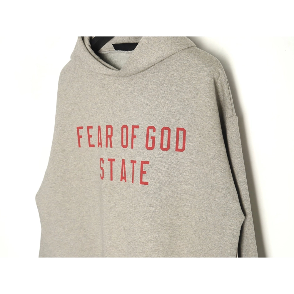 Fear of God lettering print longsleeved hooded sweatshirt,Fear of God Sweatshirt,Sweatshirt,Buy cheap clothing haul France