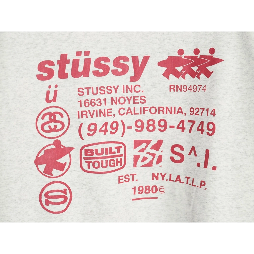 Stussy cobranded elements Logo plus velvet hooded zipper jacket,Stussy Sweatshirt,Sweatshirt,Buy cheap clothing haul France