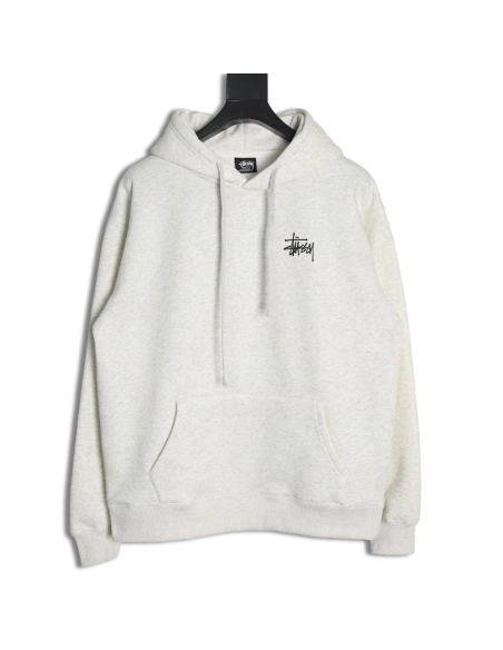 Stussy cobranded elements Logo plus velvet hooded zipper jacket,Stussy Sweatshirt,Sweatshirt,Buy cheap clothing haul France