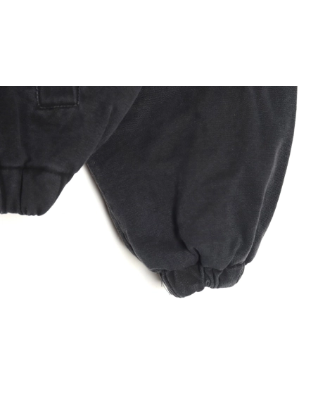 Stussy distressed letters embroidery black 8 hooded cotton coat,Stussy Jacket,Jacket,Buy cheap clothing haul France