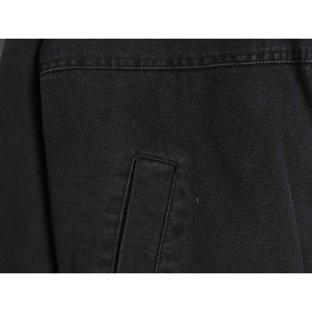Stussy distressed letters embroidery black 8 hooded cotton coat,Stussy Jacket,Jacket,Buy cheap clothing haul France