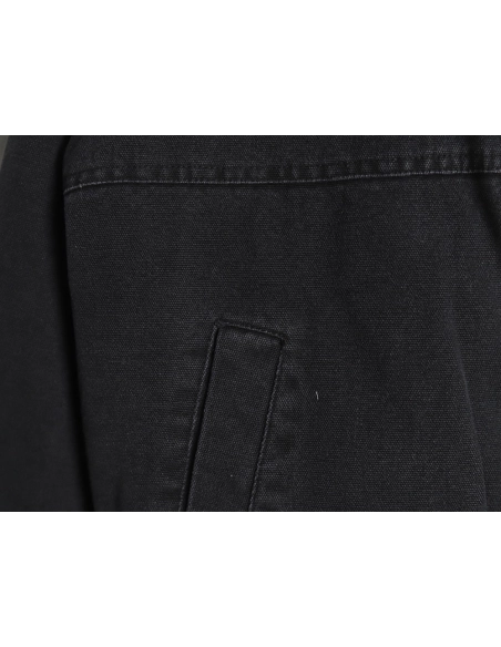 Stussy distressed letters embroidery black 8 hooded cotton coat,Stussy Jacket,Jacket,Buy cheap clothing haul France