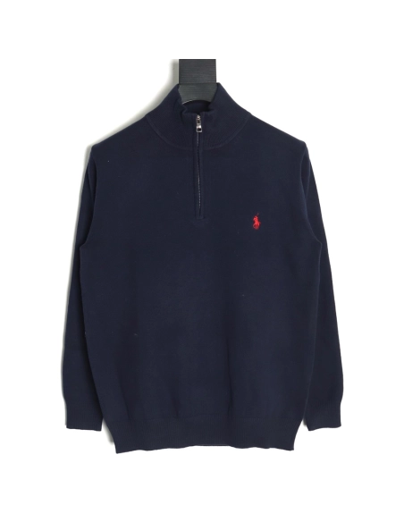 Ralph Lauren classic warhorse logo embroidery halfzip knitted sweater,Ralph Lauren Sweatshirt,Sweatshirt,Buy cheap clothing haul