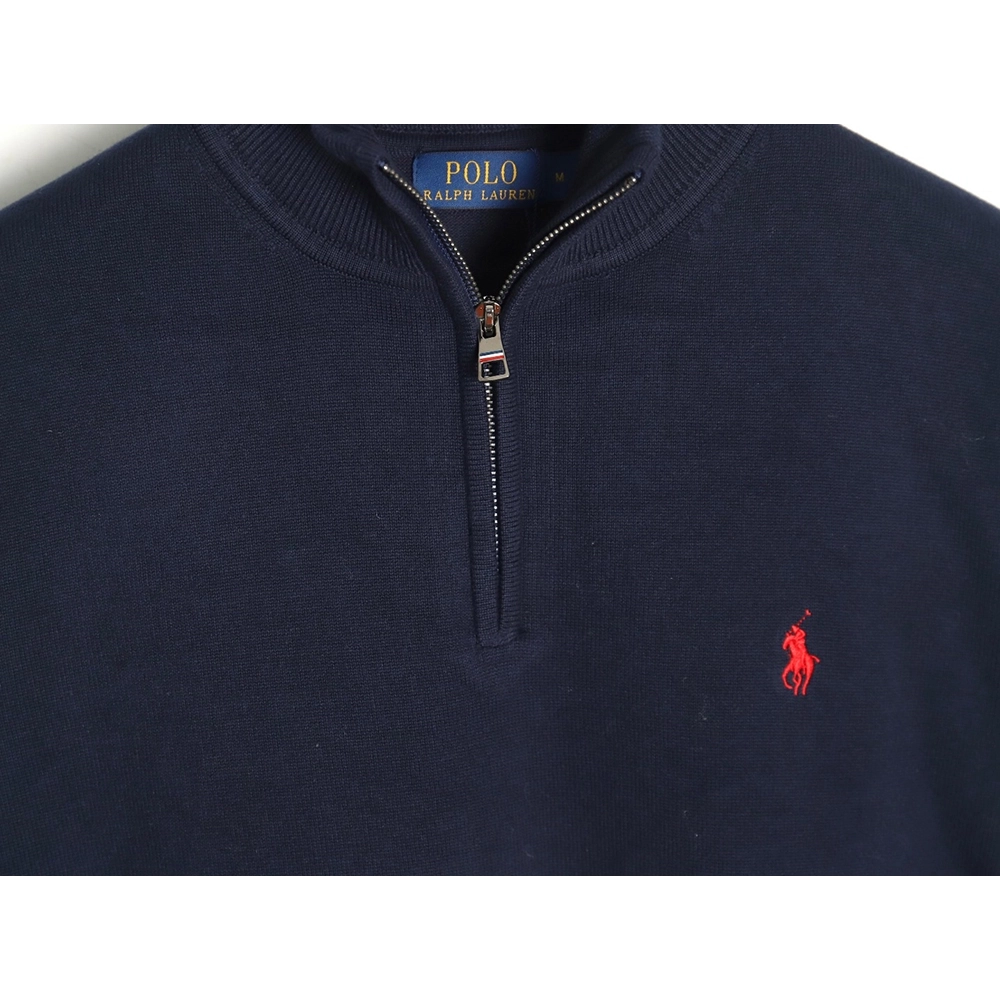 Ralph Lauren classic warhorse logo embroidery halfzip knitted sweater,Ralph Lauren Sweatshirt,Sweatshirt,Buy cheap clothing haul