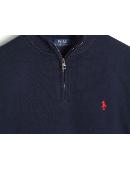 Ralph Lauren classic warhorse logo embroidery halfzip knitted sweater,Ralph Lauren Sweatshirt,Sweatshirt,Buy cheap clothing haul